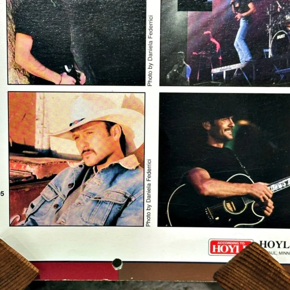Vintage Tim McGraw Calendar 1997 Country Music Superstar Unused Unmarked